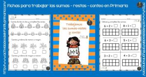 Trabajamos las sumas -restas – conteo en primaria
