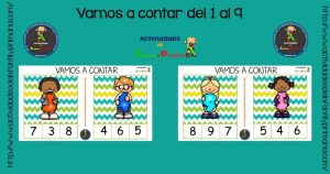 Vamos a practicar el conteo del 1 al 9